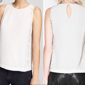 New French Connection glitter dash beaded top